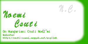 noemi csuti business card